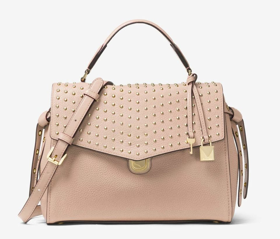 Michael kors soft pink studded handbag - photo 4