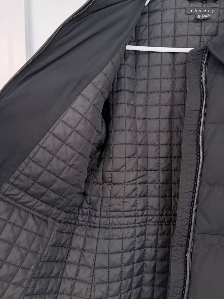 Theory Down/Wool Quilted Black Jacket Petite - photo 4