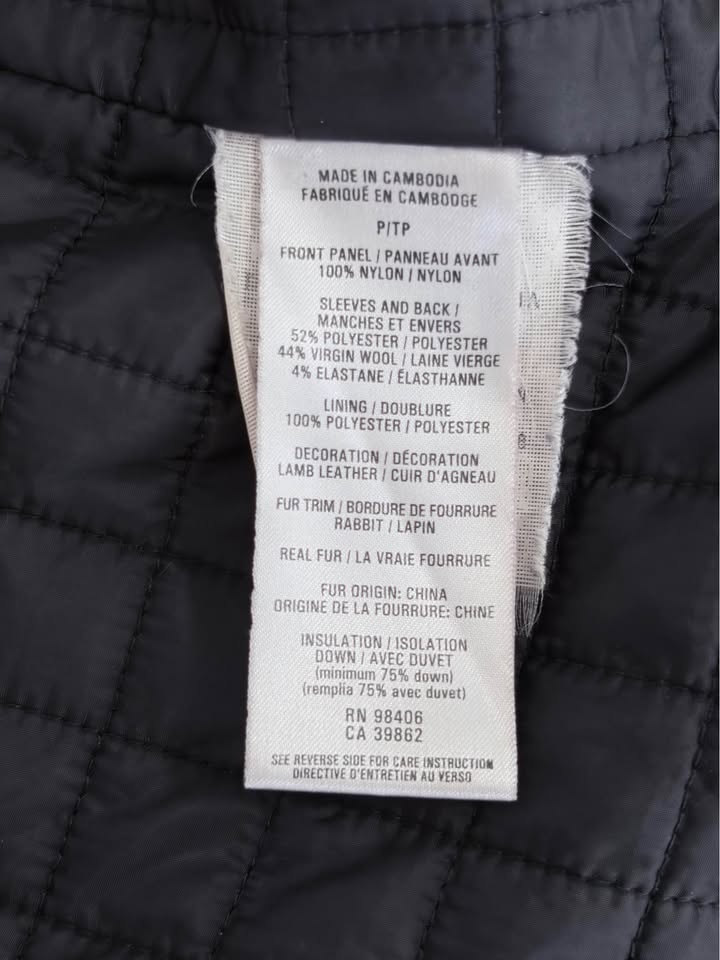 Theory Down/Wool Quilted Black Jacket Petite - photo 5