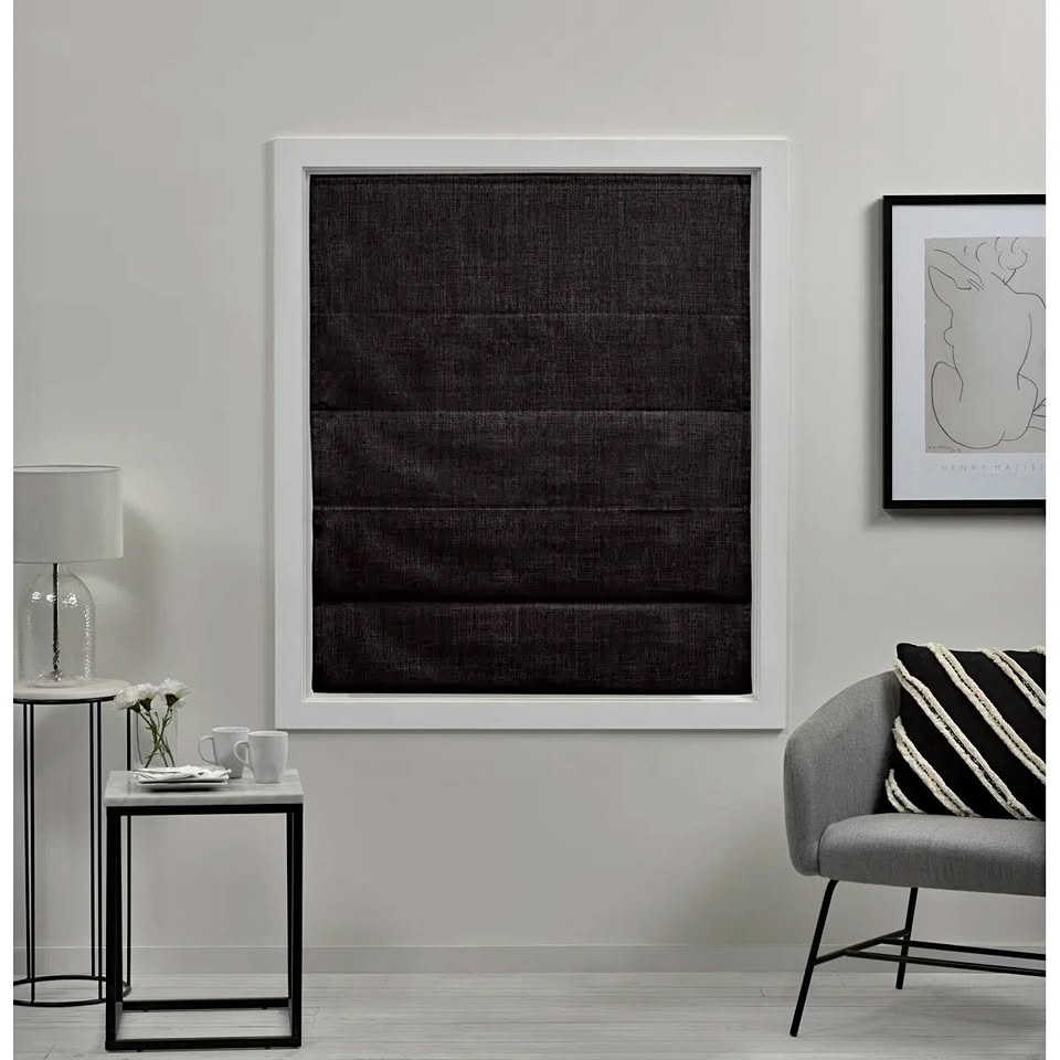 Exclusive Home Acadia Blackout Roman Window Shade