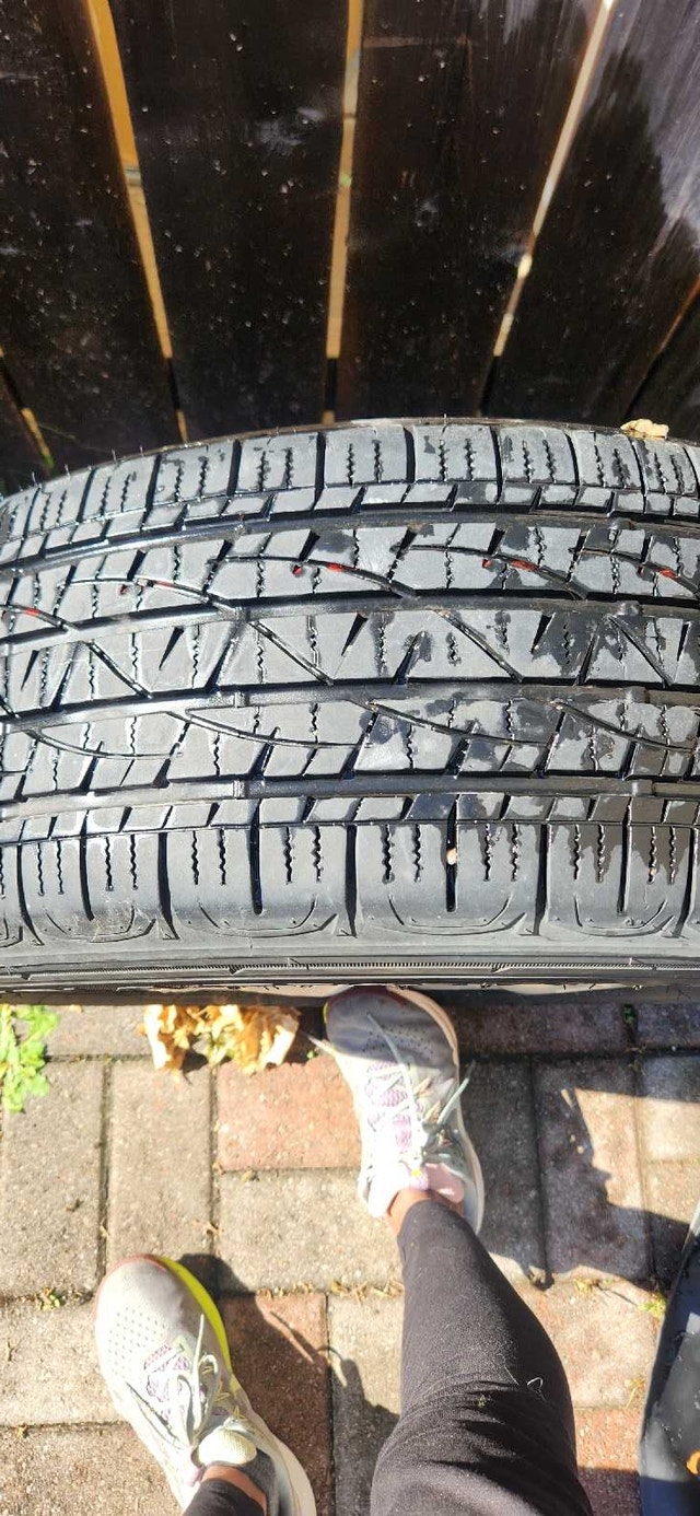 225/60R17 Firestone Destination Winter tires on Nissan Rims - photo 3