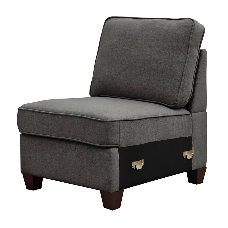 New 26" Wide Armless Chair Single Seat Module
