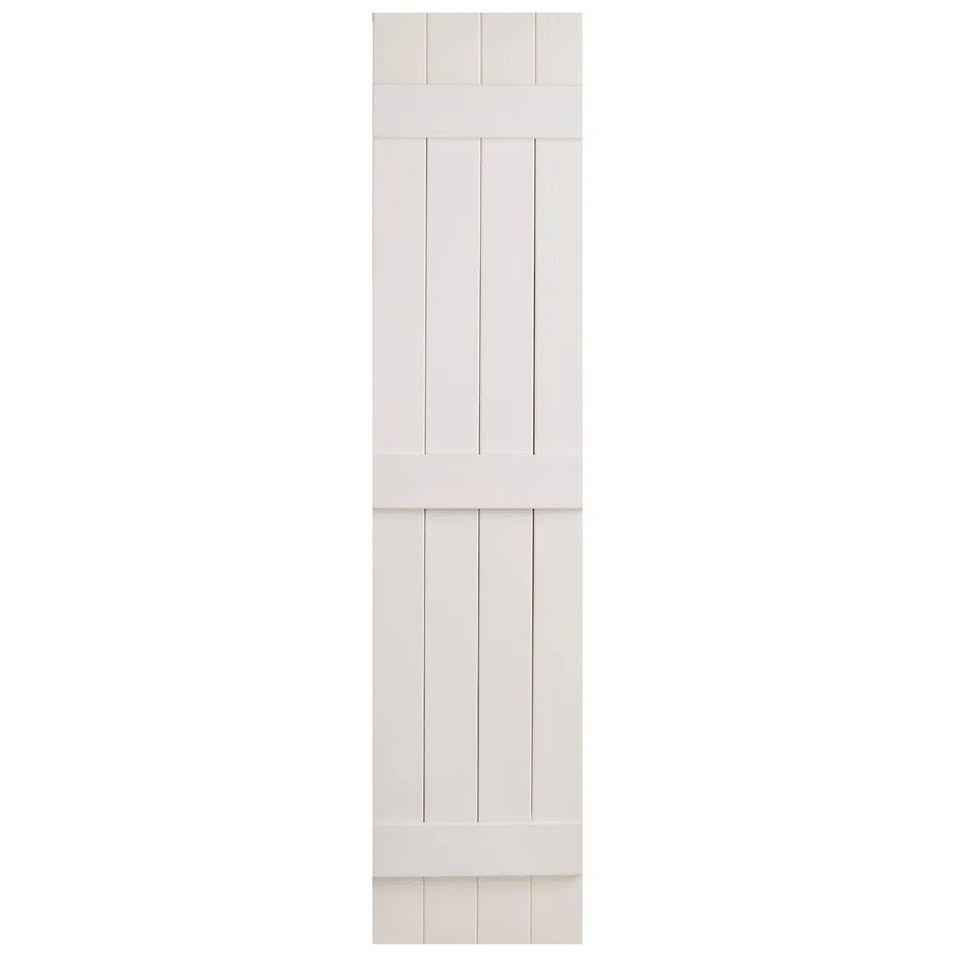 New Four Board and Batten Vinyl Shutters (Set of 2)