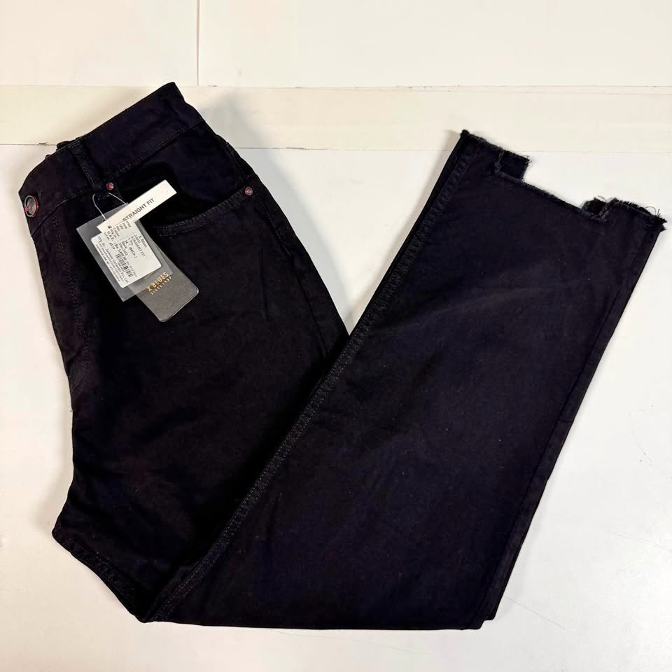 X Blues Straight Fit Black Pants – Size 34 (Brand New with Tags)