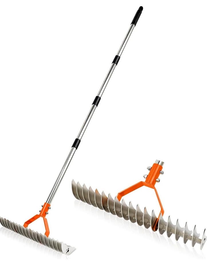 New 15 Inch Wide Dethatcher lawn Rake