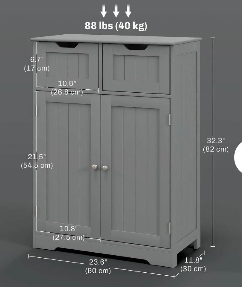New sleek storage organzier bathroom cabinet - photo 3