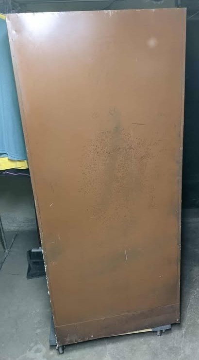 VINTAGE METAL CABINET WITH SHOE RACK 70" TALL - photo 4