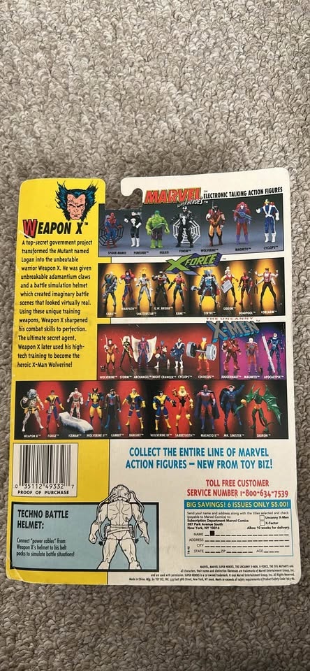 X-Men action figures: 1993 Toy Biz Marvel - photo 4