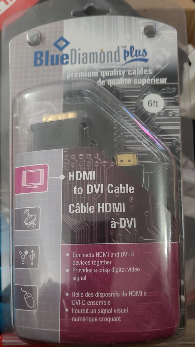 BlueDiamond HDMI to DVI Cable