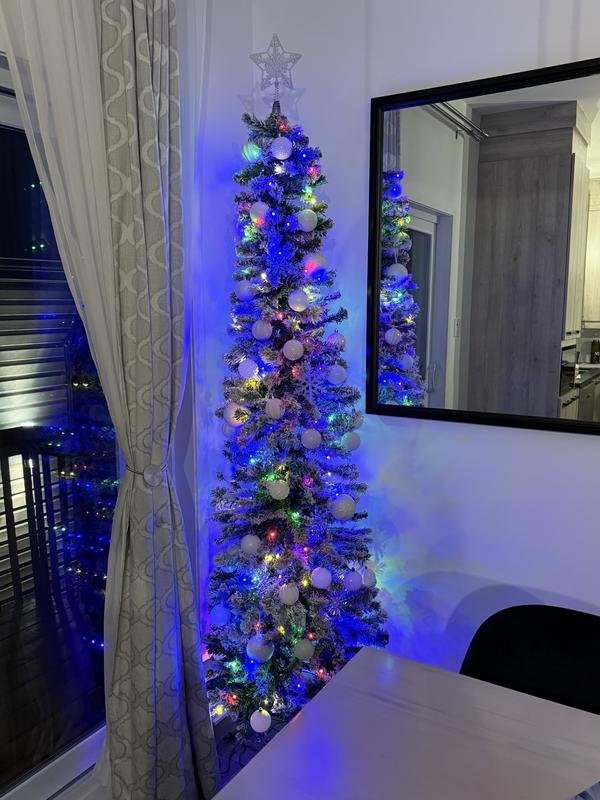 Pre-Lit Bennett Pencil Christmas Tree, 7ft - photo 2