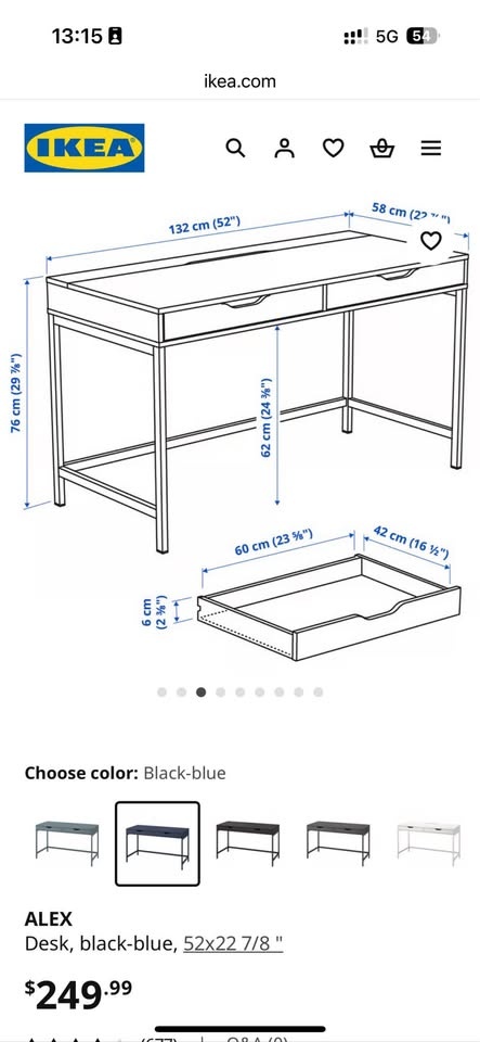 Moving Sale: IKEA Alex desk - photo 3