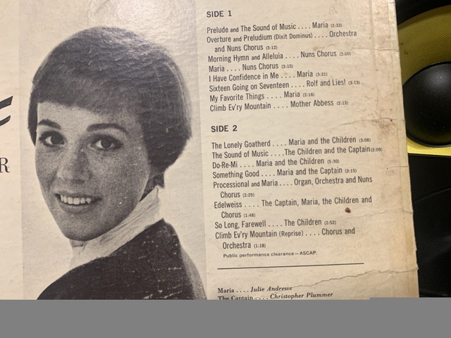 The Sound Of Music original musical LP cond just okay - photo 3