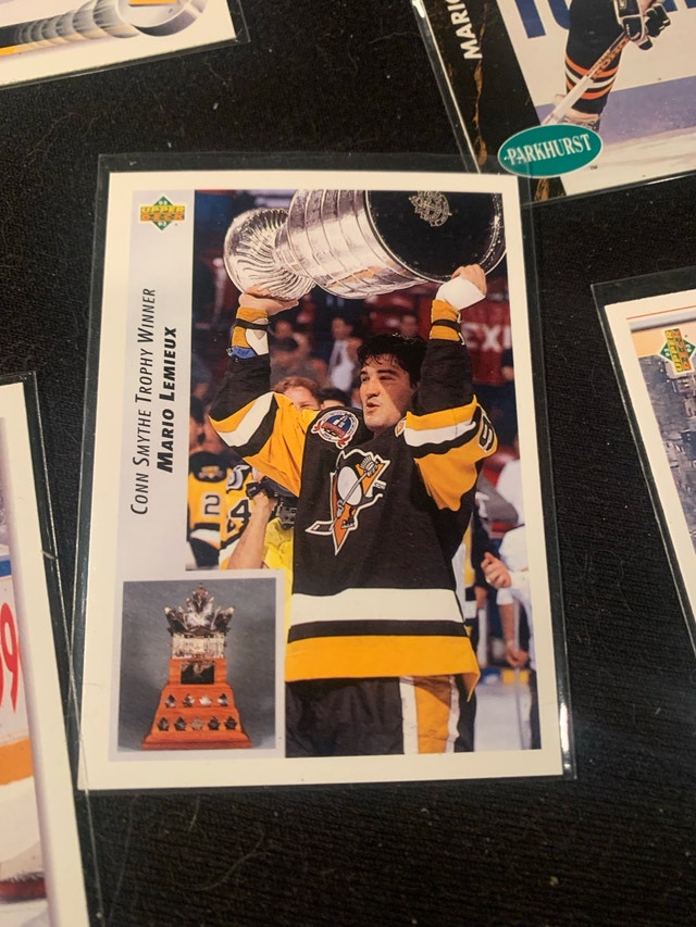 Mario Lemoeux hockey card lot - 10 cards! - photo 2