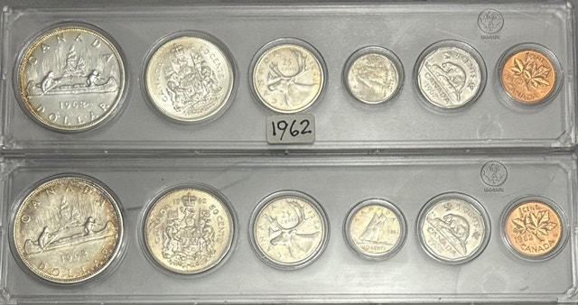 Two 1962 Canadian Proof Sets