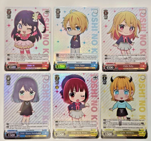 Oshi No Ko Weiss Schwarz PR Promo Foil Set of 6
