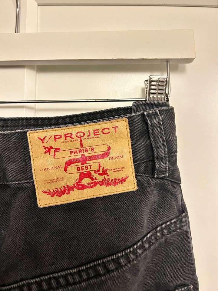 Y/PROJECT jeans with detachable piece