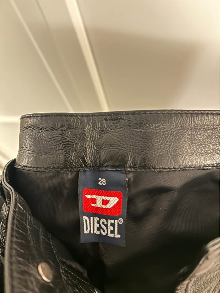 Y2K vintage Diesel leather jeans - photo 2