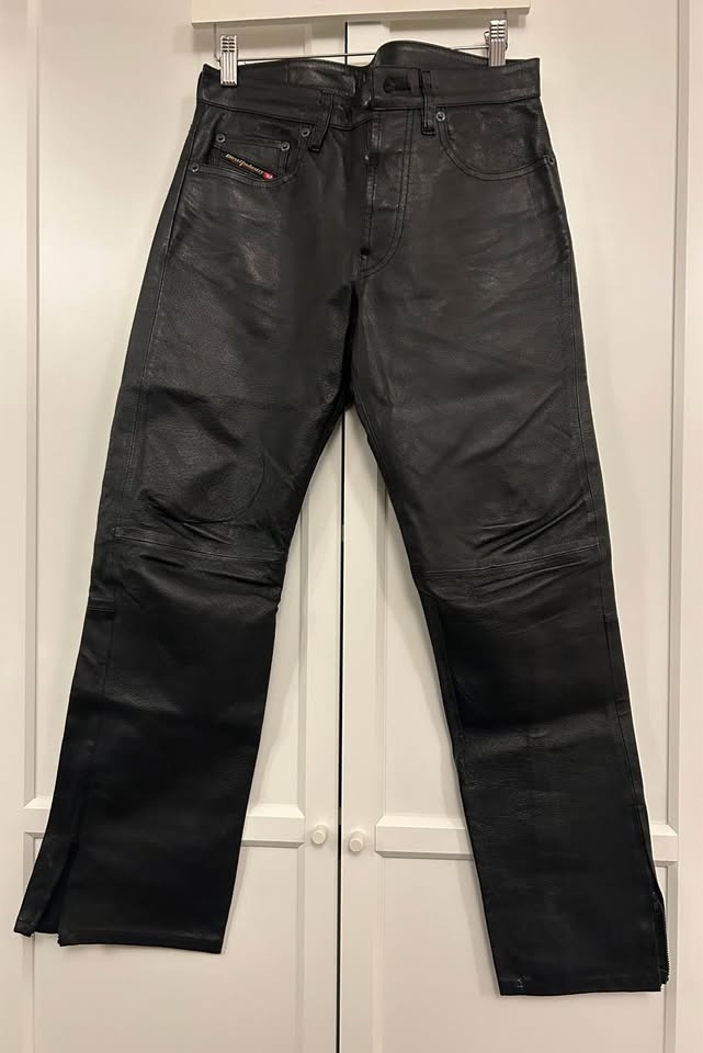 Y2K vintage Diesel leather jeans - photo 3