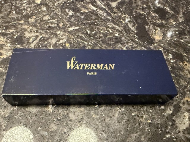Waterman Laureat Blue Marble Ballpoint Pen , vintage - photo 3