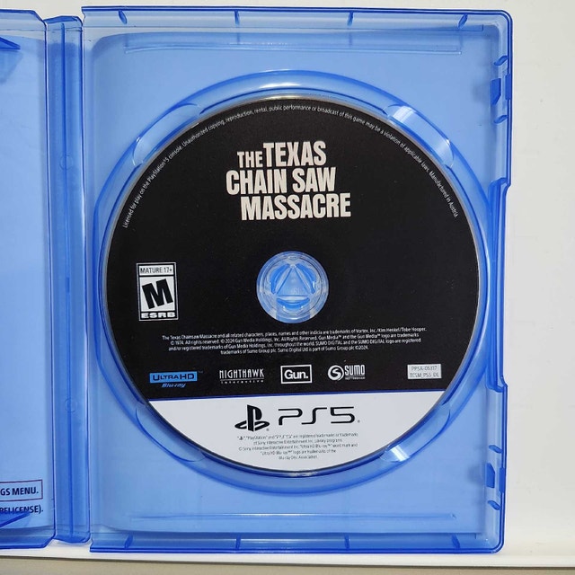 PS5 The Texas Chain Saw Massacre Case + Mint Disc Video Games - photo 2