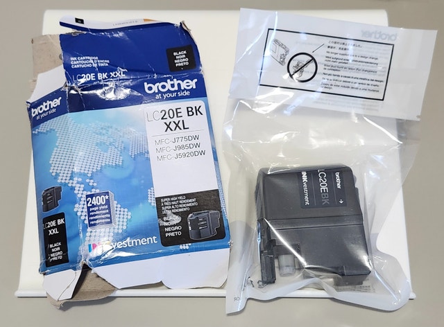 Brother LC20E BK XXL Black Ink Cartridge EXP 03/28 NEW