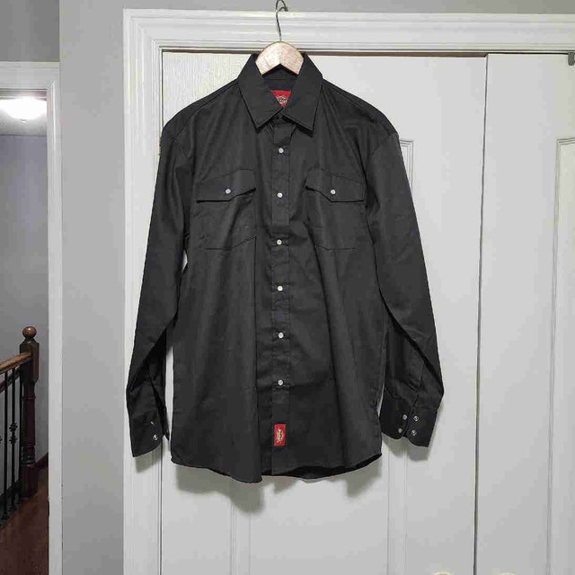 Dickies Mechanic Work Shirt Dark Grey Medium