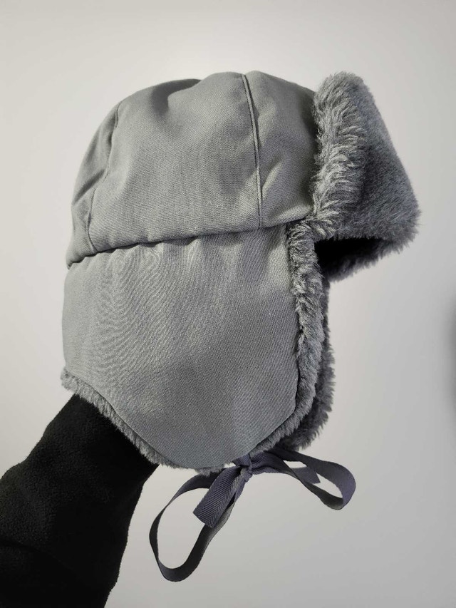 Vintage Canada Post Mailman Unicorp Uniform Grey Trapper Hat EUC