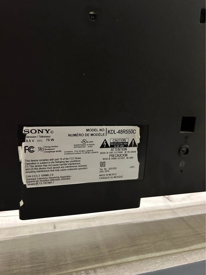 Sony Bravia 48” LED Smart TV KDL-48R550C HDMI USB - photo 4