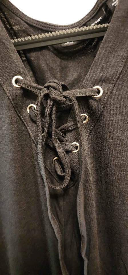 NY & Company women's sleeveless lace up dress top - photo 5
