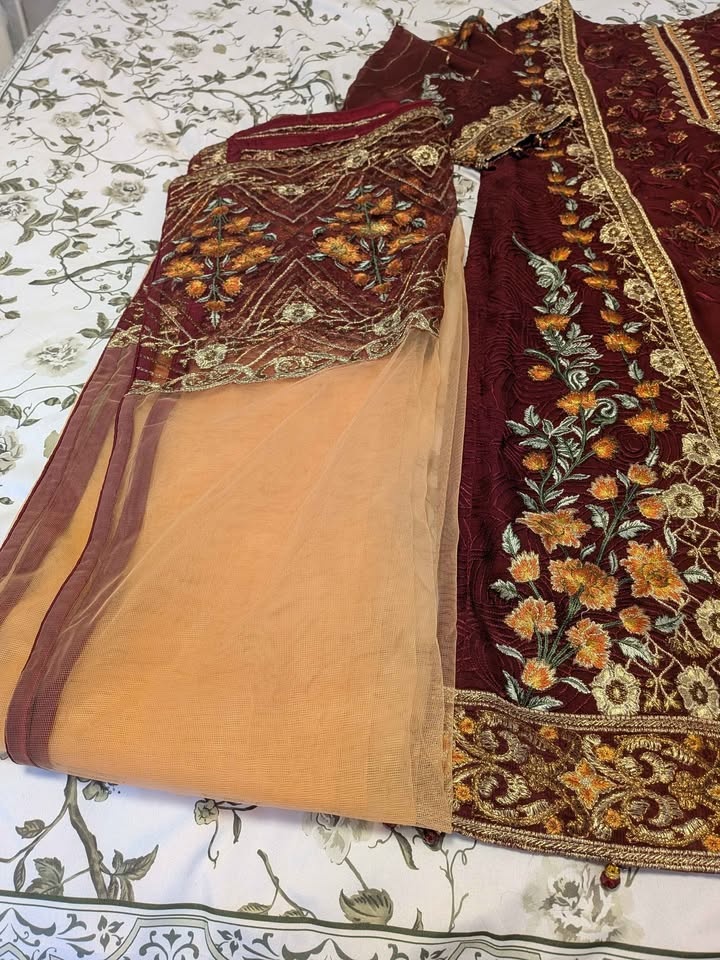 3 piece stitched embroided designer suit - photo 3