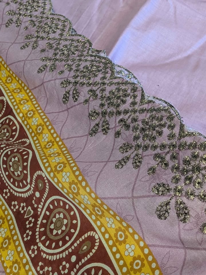 3 piece stitched embroided suit - photo 3