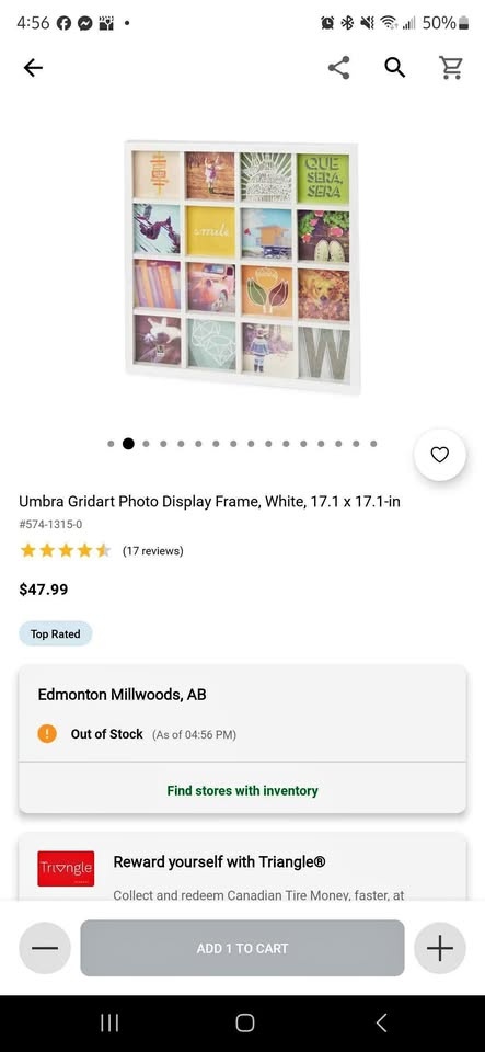 Gridart Photo Display Frame
