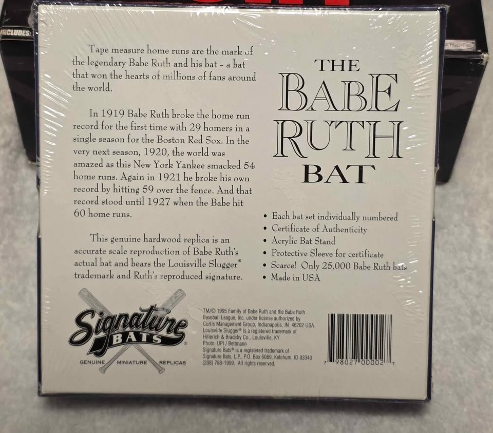 Babe Ruth Bat (Signature Bats) - photo 2