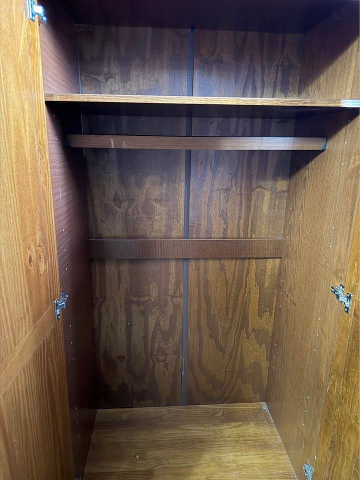 Solid Wood Wardrobe / Armoire – 3 Door, Shelves Inside - photo 3