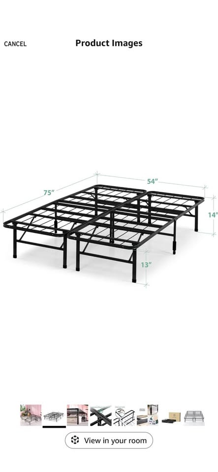 Full Size Metal Platform Bed Frame - Zinus SmartBase - photo 2