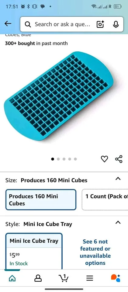 Crushed Ice Cubes Tray thumbnail