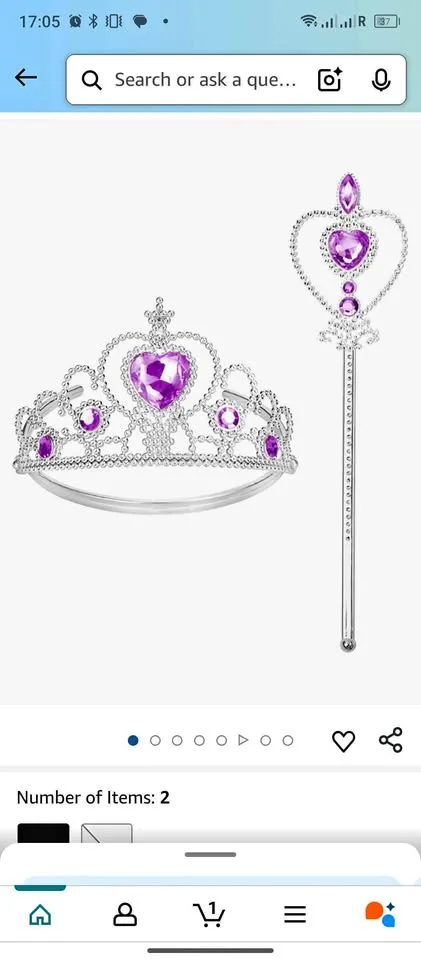 Tiara for Little Girls Princess Crown thumbnail