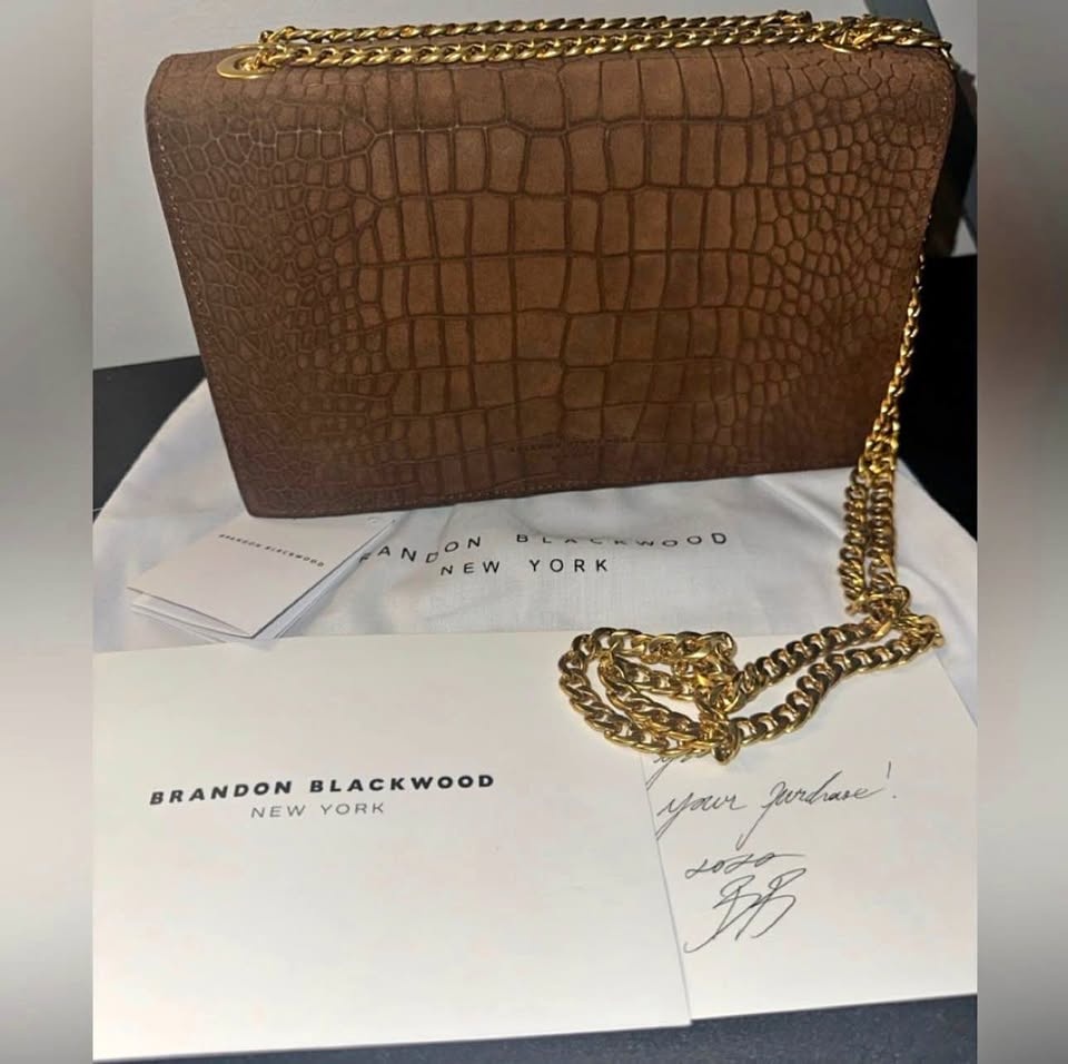 Brandon Blackwood Brown Leather Purse