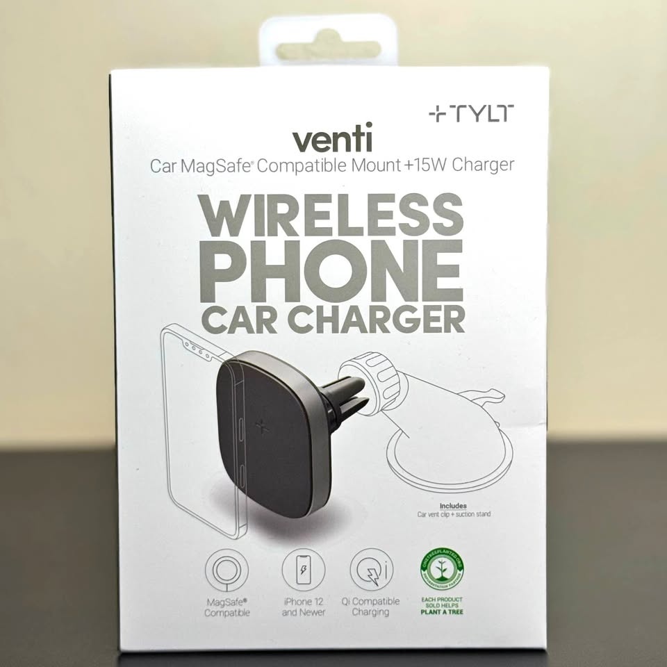 🚗⚡ BRAND NEW TYLT Venti MagSafe Wireless Car Charger Mount