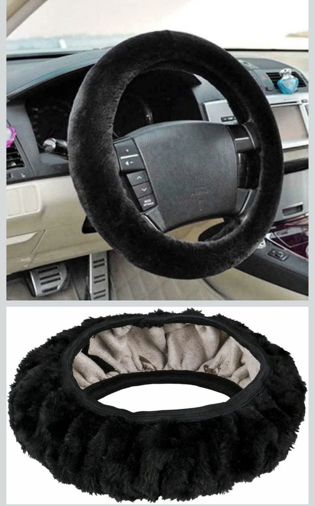 Soft Plush Winter Steering Wheel Cover - photo 3