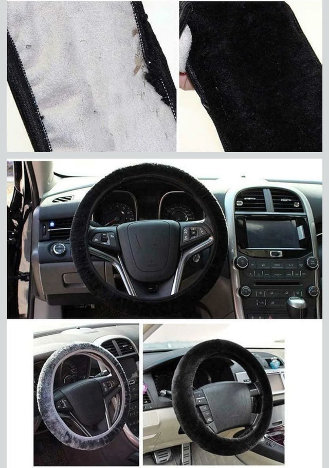 Soft Plush Winter Steering Wheel Cover - photo 4