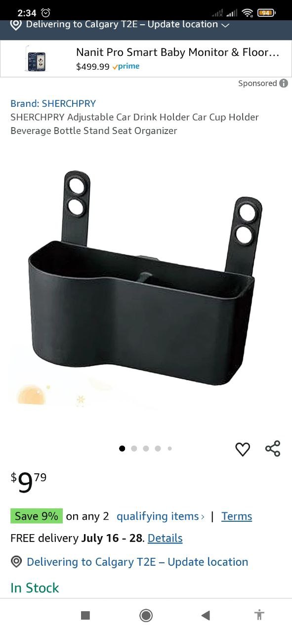 Car Headrest Seat Back Organizer Cup Holder, Drink Pocket Tray - photo 2