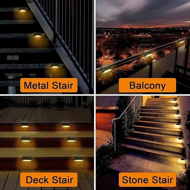 Set of 8 Solar Step & Fence Lights - photo 5