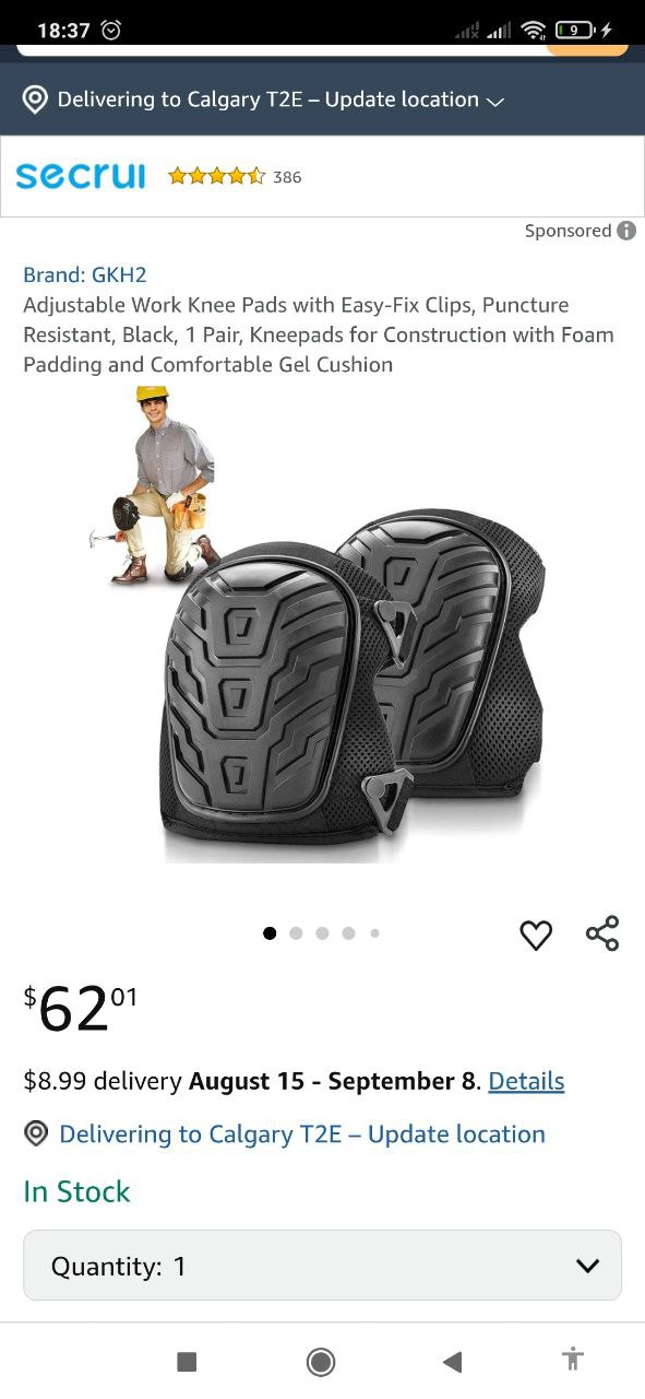 Tommyco GELite Hard Terrain Knee Protector Pad - photo 2