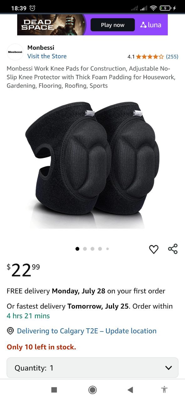 Adjustable Knee Pads Durable Sport Construction Cleaning Pain - photo 2