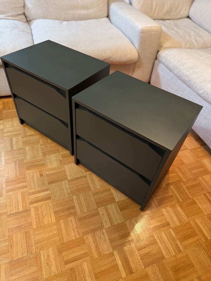 Refinished Dark Green Nightstands - Set of 2 - Tables de chevet - photo 2