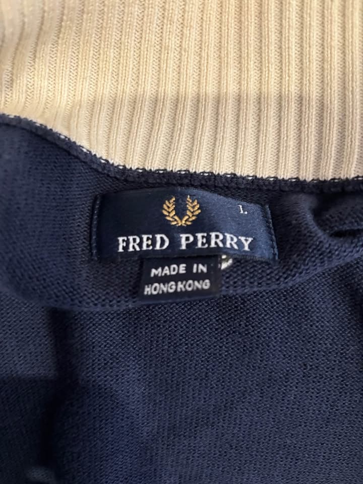 Fred Perry Mens Zip Up Sweater - photo 2