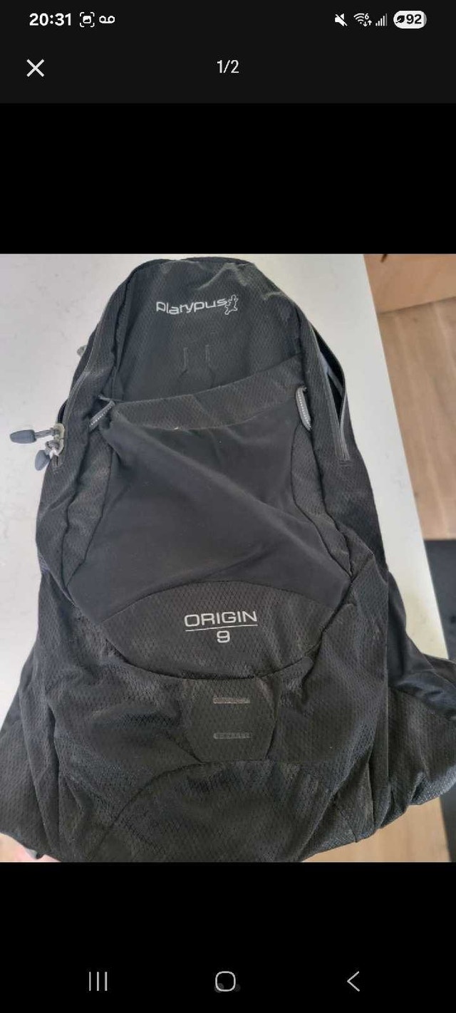 platypus origin 9 hydration bag