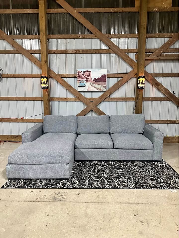 Ashley Furniture Modern Grey Sectional