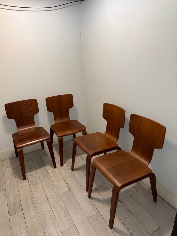West Elm Solid Wood Dining Table And Chairs - photo 2